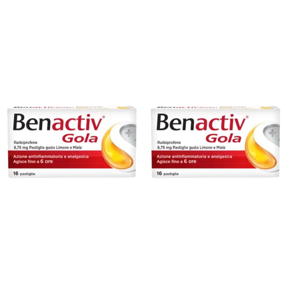 BENACTIV GOLA 16 PAST. LIMONE E MIELE PACK X2