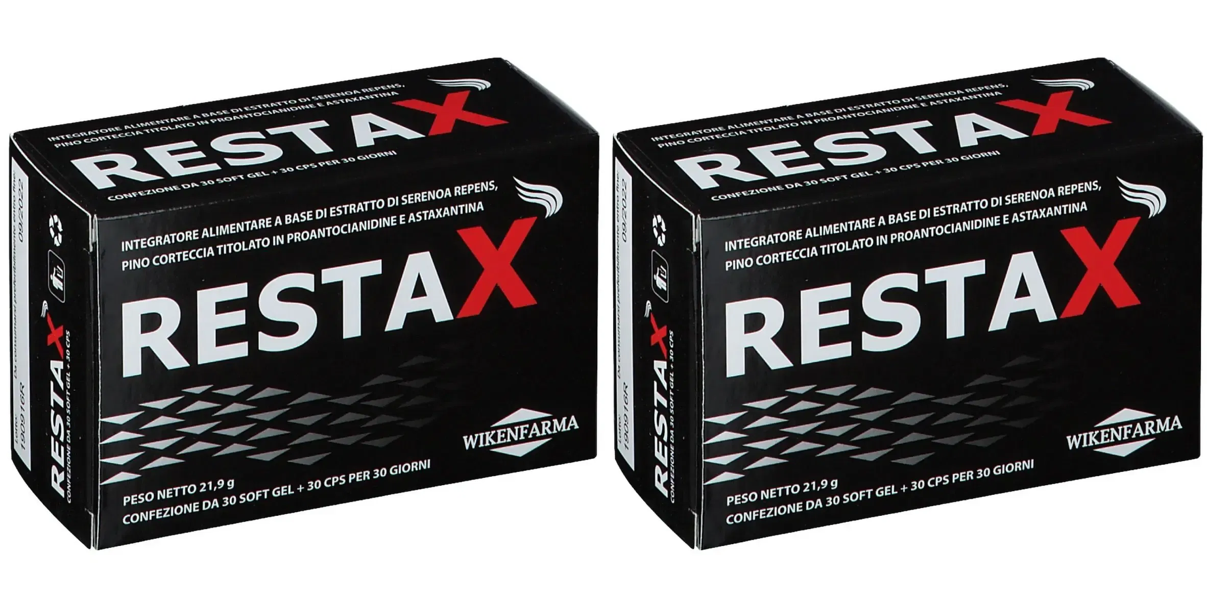 RESTAX 30 CAPSULE + 30 CAPSULE SOFTGEL Pack da 2