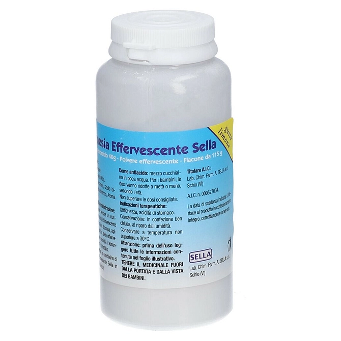 Magnesia Effervescente (Sella) Os Polv Eff 115 G Limone
