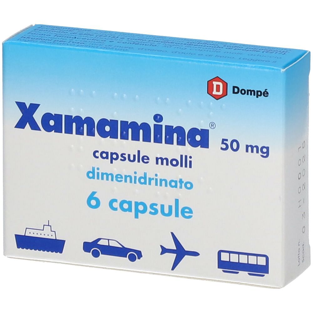 Xamamina 6 Capsule Molli 50 Mg