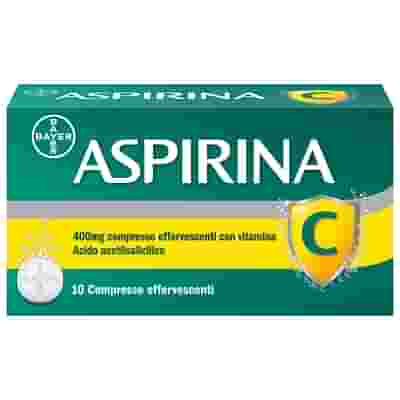 Aspirina C Antinfiammatorio Antidolorifico per Influenza Raffreddore e febbre con Vitamina C, 10 Compresse