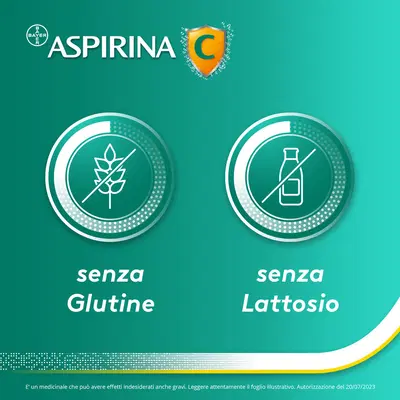Aspirina C Antinfiammatorio e Antidolorifico per Influenza e Febbre con Vitamina C, 10 Buste Arancia Aspirina C Antinfiammatorio e Antidolorifico per Influenza e Febbre con Vitamina C, 10 Buste Arancia
