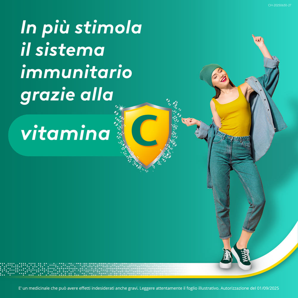 Aspirina C Antinfiammatorio Antidolorifico per Influenza Raffreddore e Febbre con Vitamina C, 20 Compresse