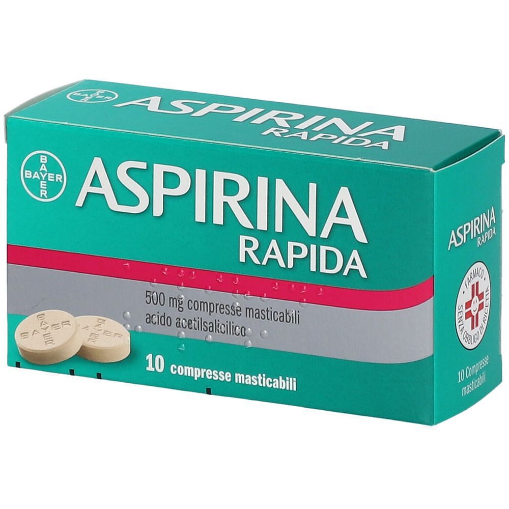 Aspirina Rapida 10 Compresse Masticabili 500 Mg