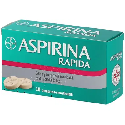 ASPIRINA RAPIDA 10 compresse masticabili 500 mg ASPIRINA RAPIDA 10 compresse masticabili 500 mg
