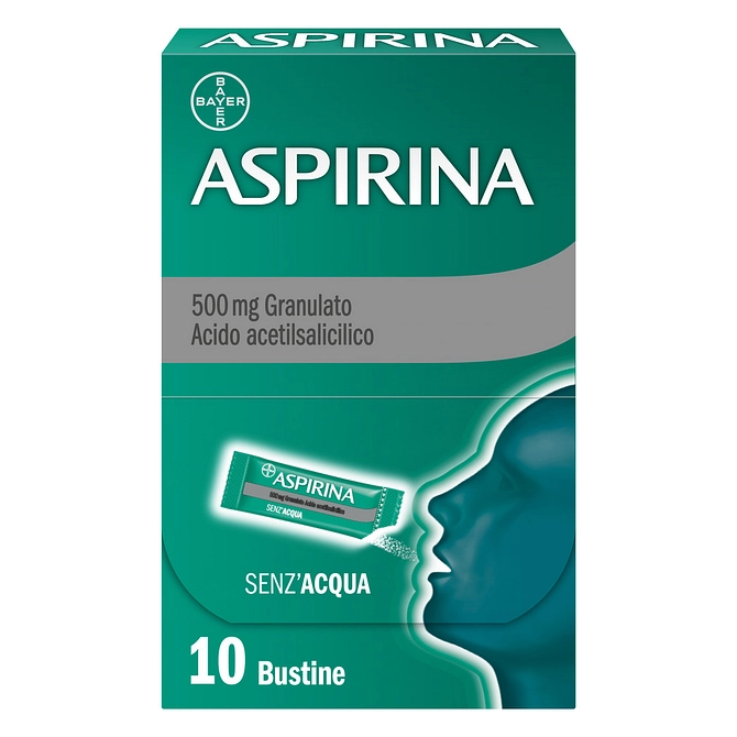 Aspirina In Granuli Senz'acqua Antidolorifico E Antinfiammatorio Contro Mal Di Testa E Dolore 10 Bst