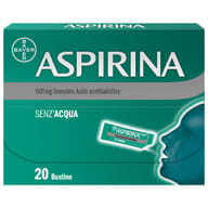 Aspirina in Granuli Senz'Acqua Antidolorifico e Antinfiammatorio contro Mal di Testa e Dolore 20 bustine