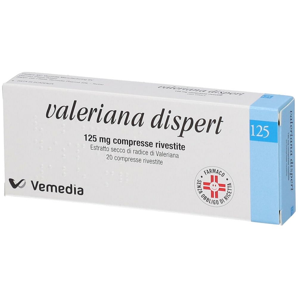 Valeriana Dispert 20 Compresse Rivestite 125 Mg