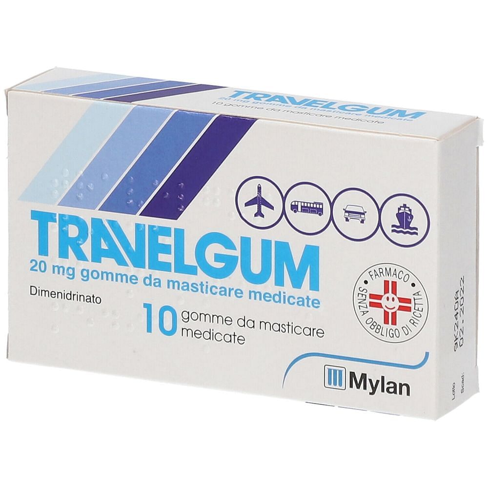 Meda Travelgum 10 Gomme Masticabili 20 Mg