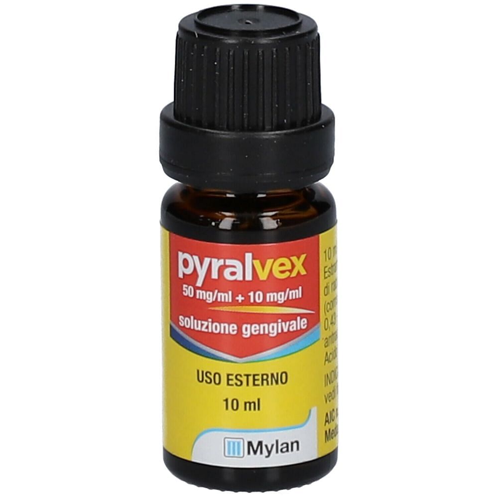 Pyralvex Soluzione Gengivale 10 Ml 0,5% + 0,1%