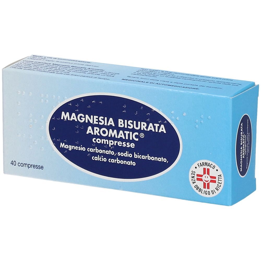 Magnesia Bisurata Aromatic 40 Compresse