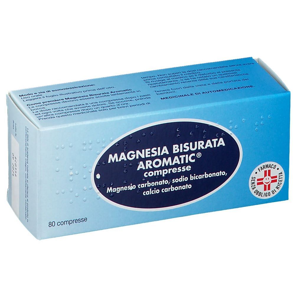 Magnesia Bisurata Aromatic 80 Compresse