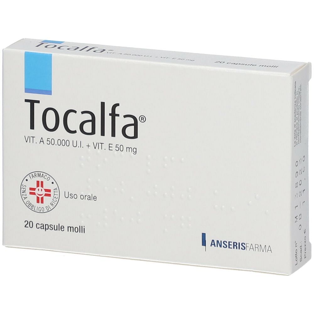 Tocalfa 20 Capsule Molli 50.000 Ui+ 50 Mg