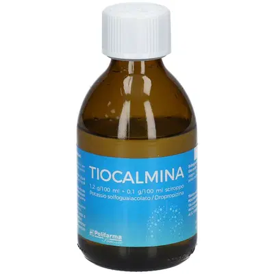 TIOCALMINA sciroppo 200 g 1,2 g/100 ml + 0,1 g/100 ml TIOCALMINA sciroppo 200 g 1,2 g/100 ml + 0,1 g/100 ml
