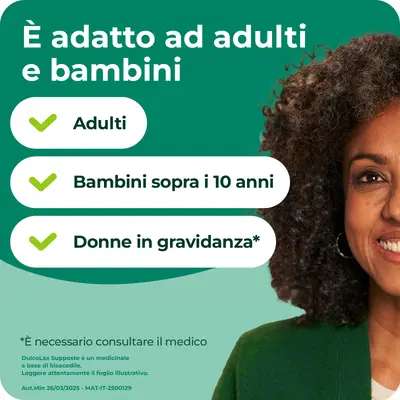 Dulcolax lassativo ad azione rapida contro la stitichezza occasionale, 6 supposte Dulcolax lassativo ad azione rapida contro la stitichezza occasionale, 6 supposte