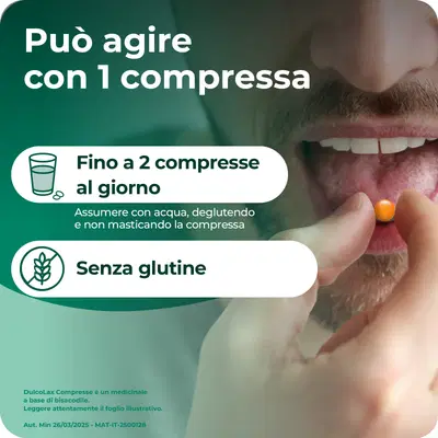 Dulcolax lassativo ad azione rapida contro la stitichezza occasionale, 40 compresse Dulcolax lassativo ad azione rapida contro la stitichezza occasionale, 40 compresse