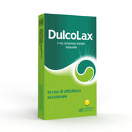 Dulcolax lassativo ad azione rapida contro la stitichezza occasionale, 40 compresse
