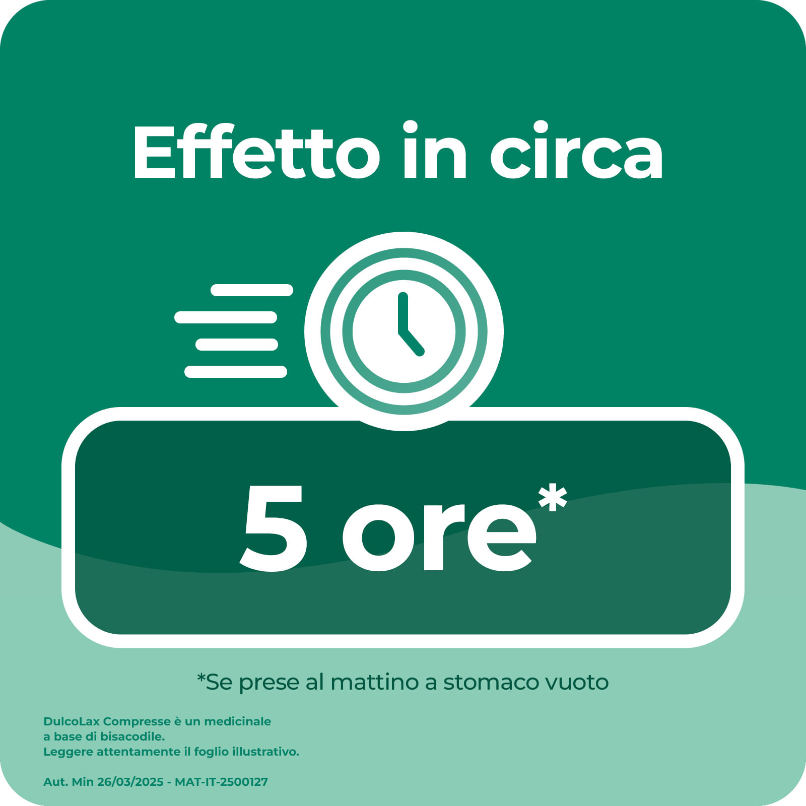 Dulcolax lassativo ad azione rapida contro la stitichezza occasionale, 20 compresse