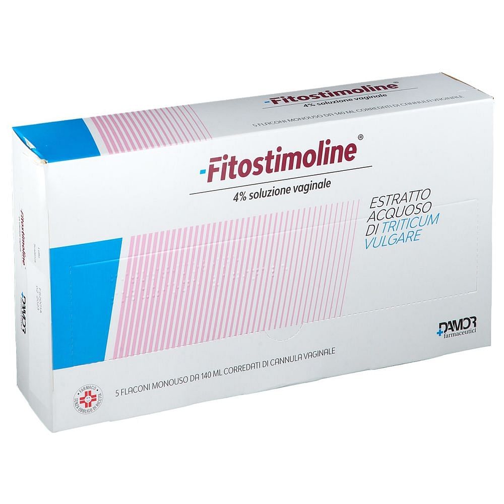 Fitostimoline Soluzione Vaginale 5 Flaconi 4% 140 Ml