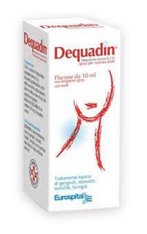 DEQUADIN spray mucosa orale 10 ml 0,5%