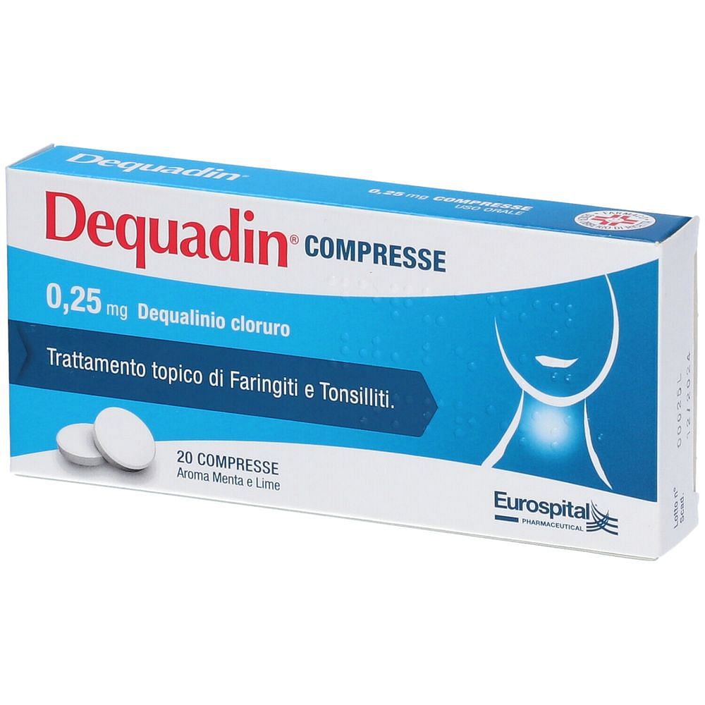 Dequadin 20 Compresse 0,25 Mg