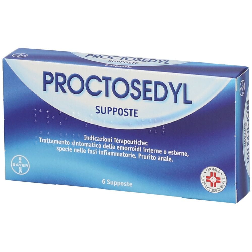 Proctosedyl 6 Supposte 5 Mg + 50 Mg + 10 Mg + 0,1 Mg