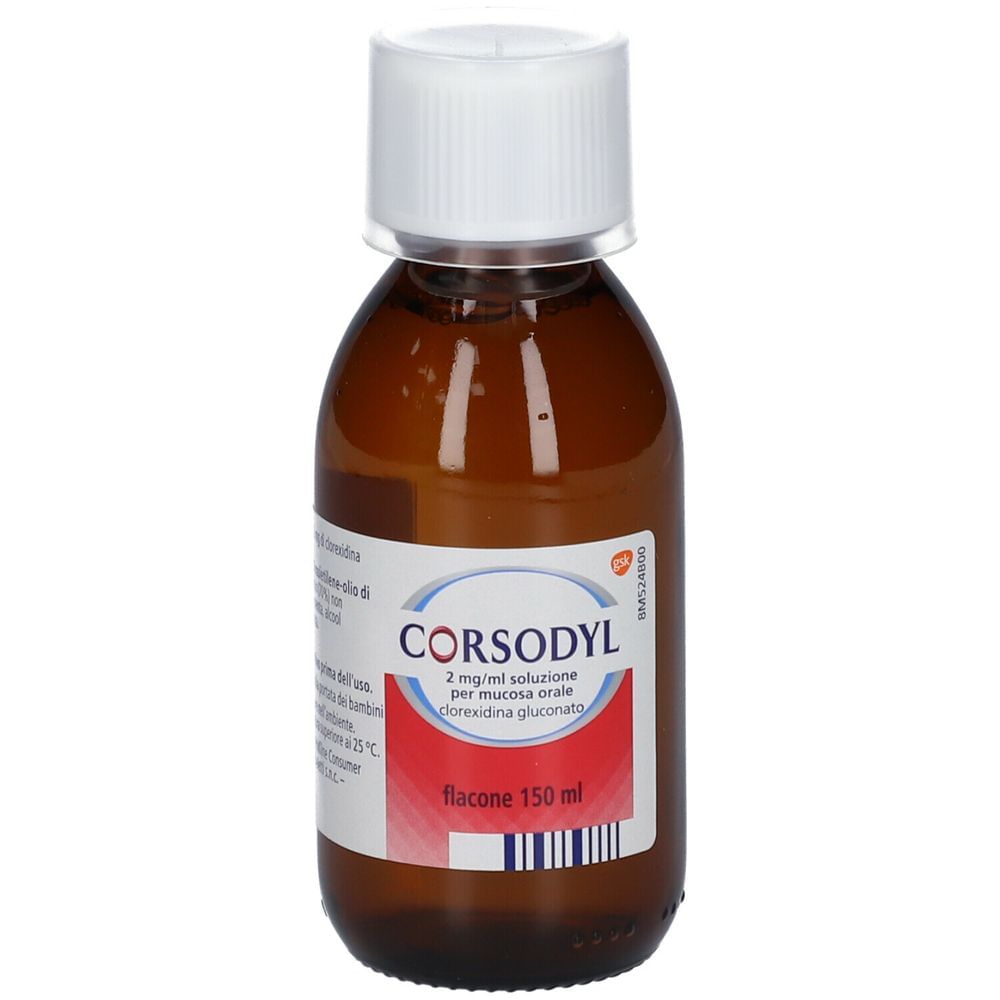 CORSODYL collutorio 150 ml 200 mg/100 ml
