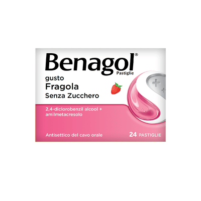 BENAGOL FRAGOLA S/Z 24 PAST. pastiglie mal di gola 