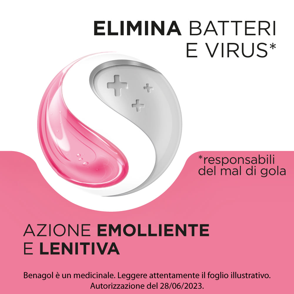 BENAGOL FRAGOLA S/Z 24 PAST. pastiglie mal di gola 