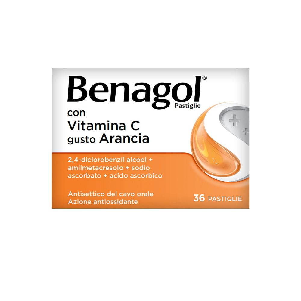 Benagol Vit C*36 Past Arancia