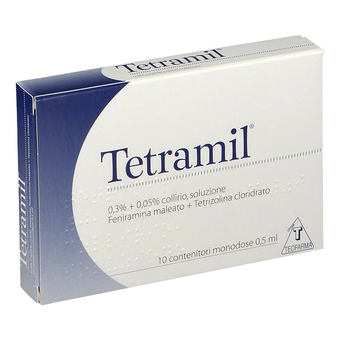 Tetramil 10 Monod Collirio 0,5 Ml 0,3% + 0,05%
