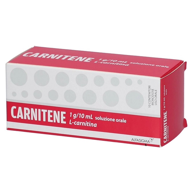 Carnitene Orale Soluz 10 Flaconcini 1 G/10 Ml