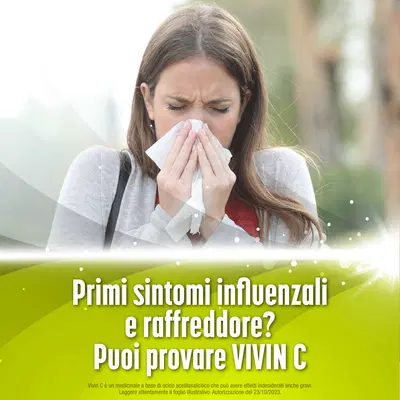 VIVIN C 20 compresse effervescenti 330 mg + 200 mg VIVIN C 20 compresse effervescenti 330 mg + 200 mg