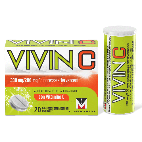 VIVIN C 20 compresse effervescenti 330 mg + 200 mg