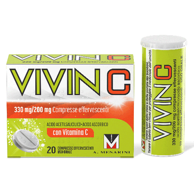 VIVIN C 20 compresse effervescenti 330 mg + 200 mg VIVIN C 20 compresse effervescenti 330 mg + 200 mg