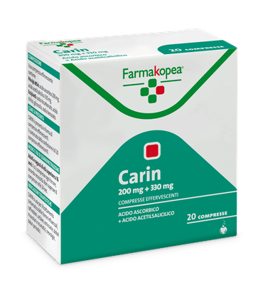 CARIN 20 compresse effervescenti 330 mg + 200 mg