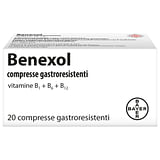 Benexol, Trattamento per Carenza di Vitamine Gruppo B, a base di Vitamina B1, B6, B12, 20 Compresse Gastroresistenti