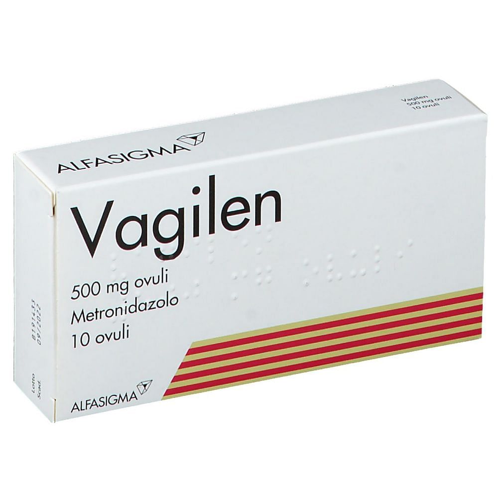 Vagilen 10 Ovuli Vaginali 500 Mg