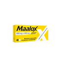 Maalox 400+400 MG, contro acidità di stomaco occasionale, 40 cpr