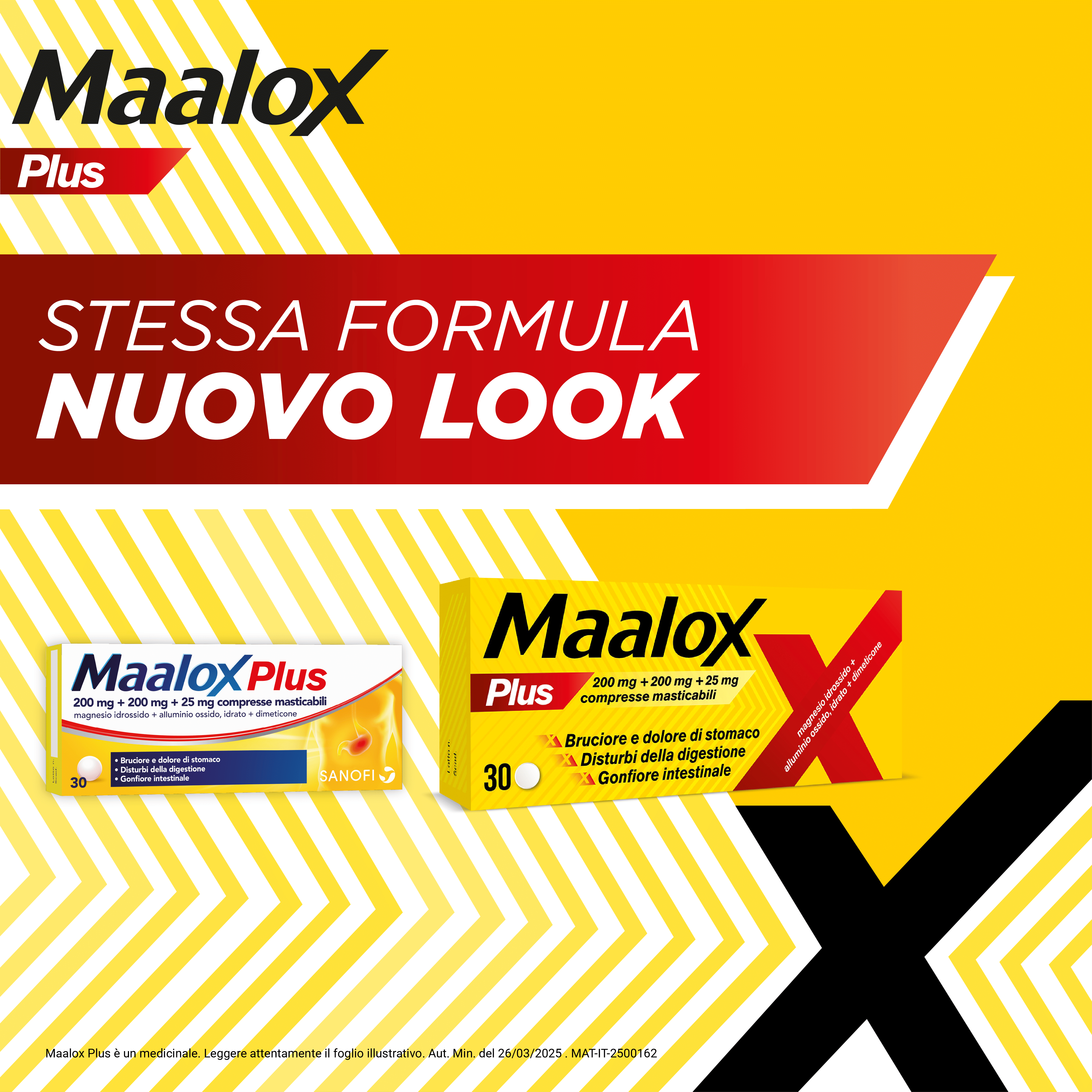 Maalox Plus contro bruciore, cattiva digestione, iperacidità di stomaco, 30 compresse