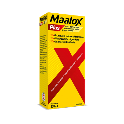 Maalox Plus Sospensione Orale contro bruciore, dolore, iperacidità di stomaco