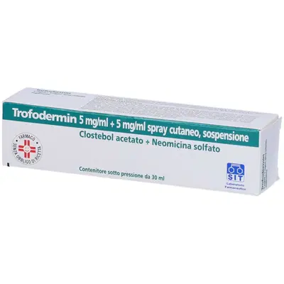 TROFODERMIN spray cutaneo 30 ml 5% + 5% TROFODERMIN spray cutaneo 30 ml 5% + 5%