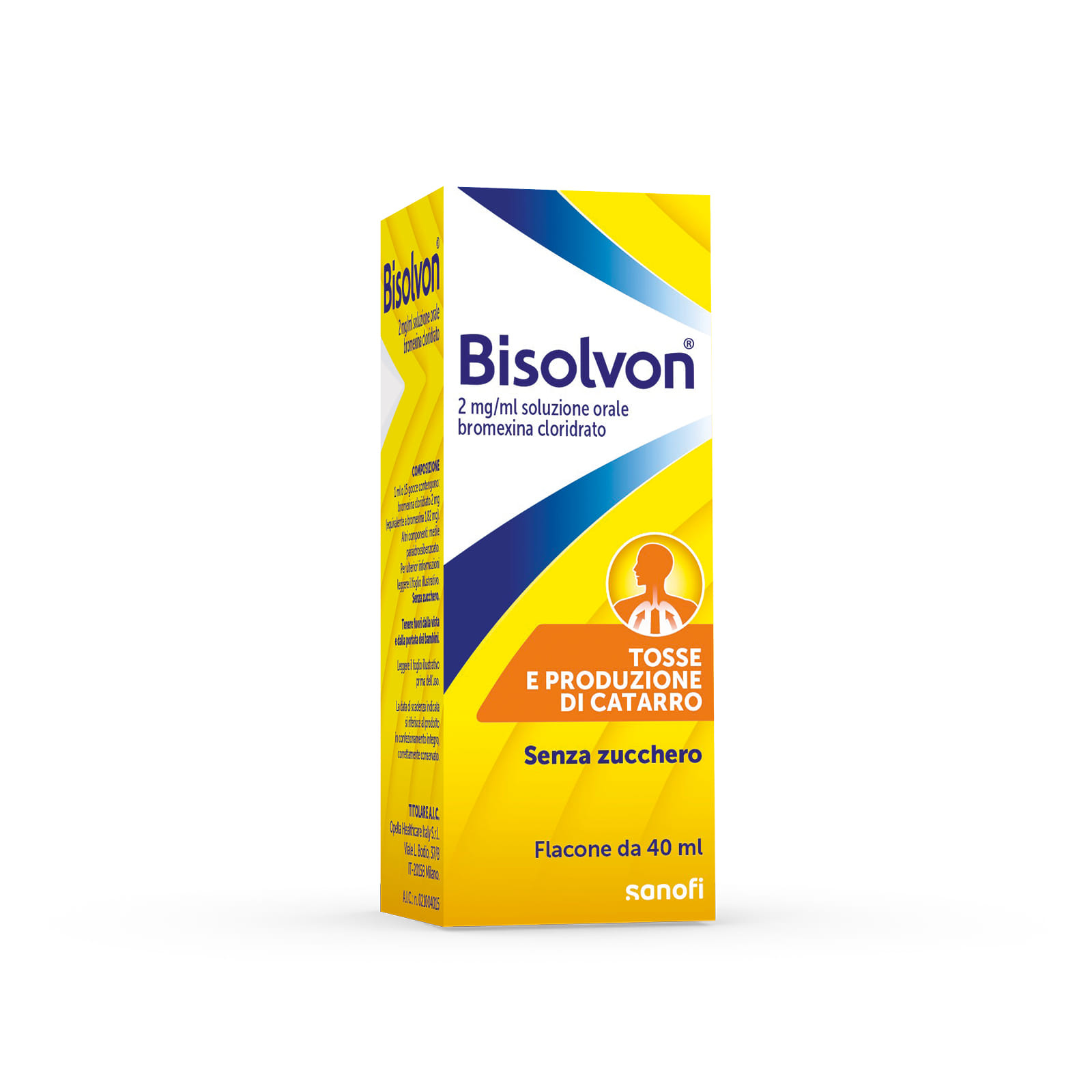  Bisolvon Soluzione Orale Gocce Mucolitico Contro Catarro e Tosse Grassa (40 ml) 