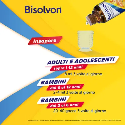 Bisolvon Soluzione Orale Gocce Mucolitico Contro Catarro e Tosse Grassa (40 ml)   Bisolvon Soluzione Orale Gocce Mucolitico Contro Catarro e Tosse Grassa (40 ml)