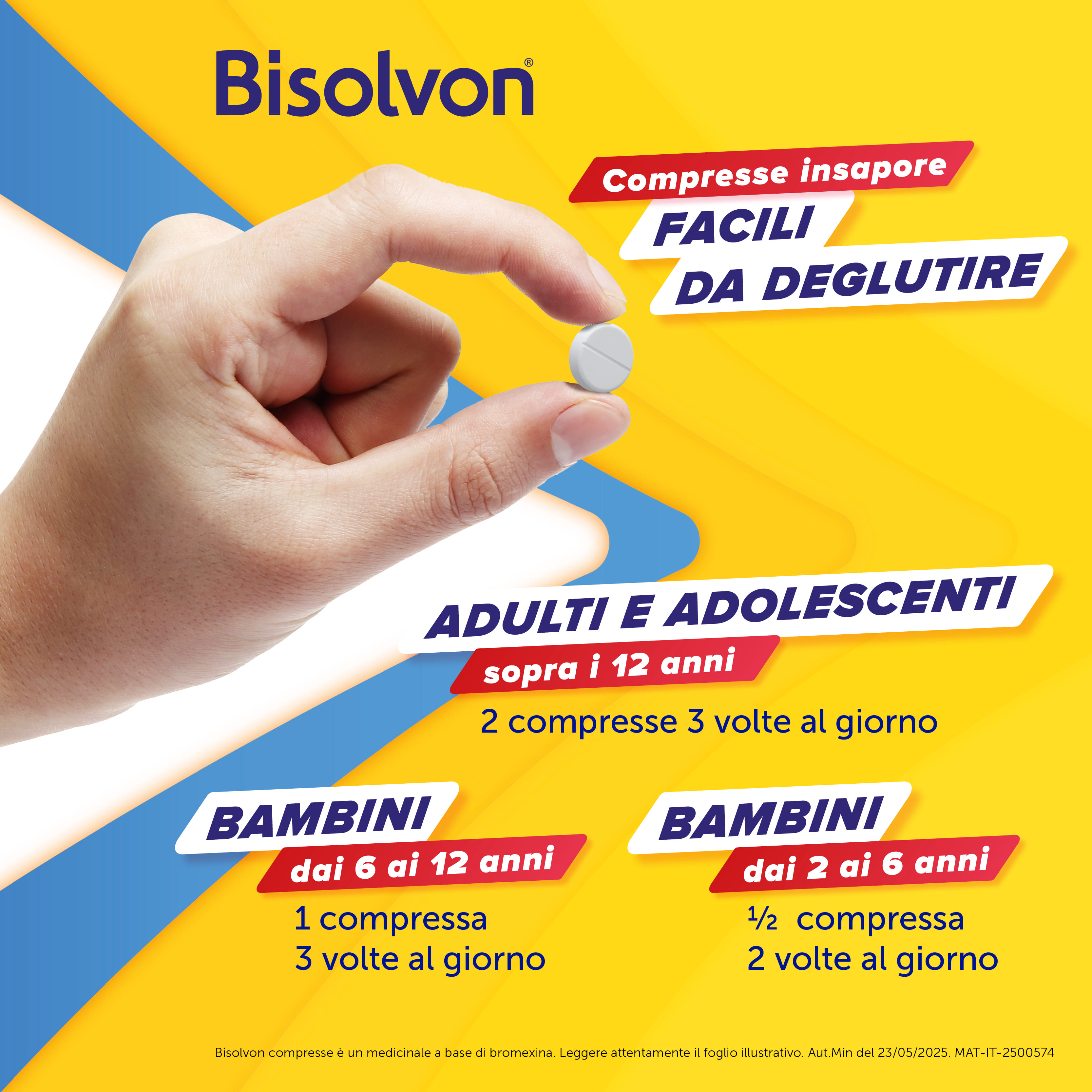 Bisolvon Mucolitico per Catarro e Tosse Grassa, 20 Compresse 
