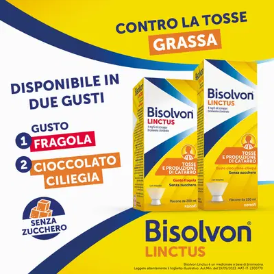 Bisolvon Linctus: Sciroppo per Tosse Grassa (250 ml) Bisolvon Linctus: Sciroppo per Tosse Grassa (250 ml)