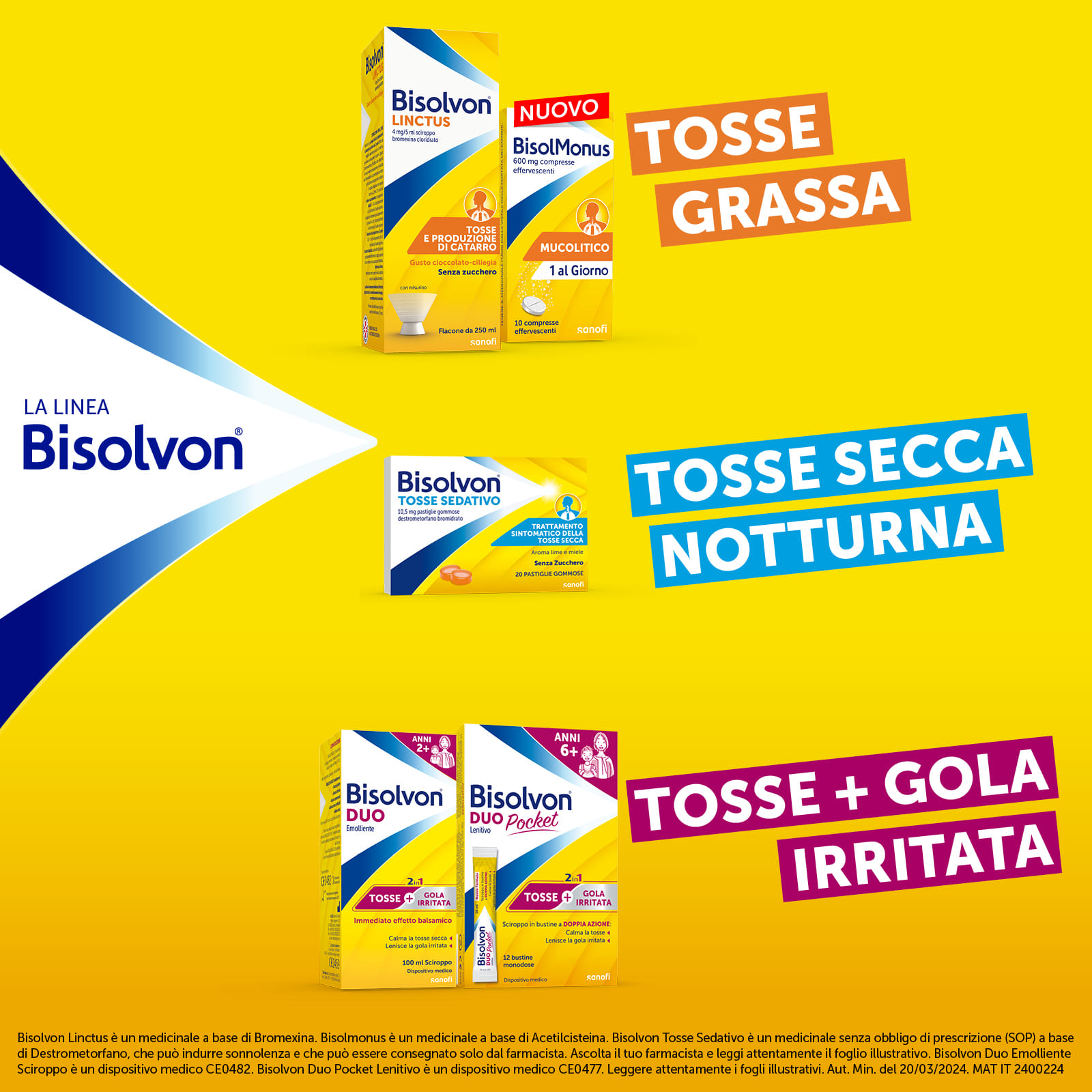 Bisolvon Linctus: Sciroppo per Tosse Grassa (250 ml)