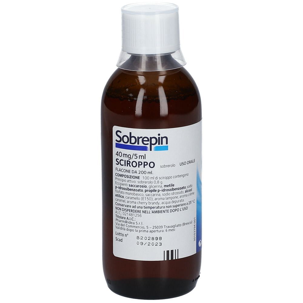 Sobrepin Sciroppo 200 Ml 40 Mg/5 Ml