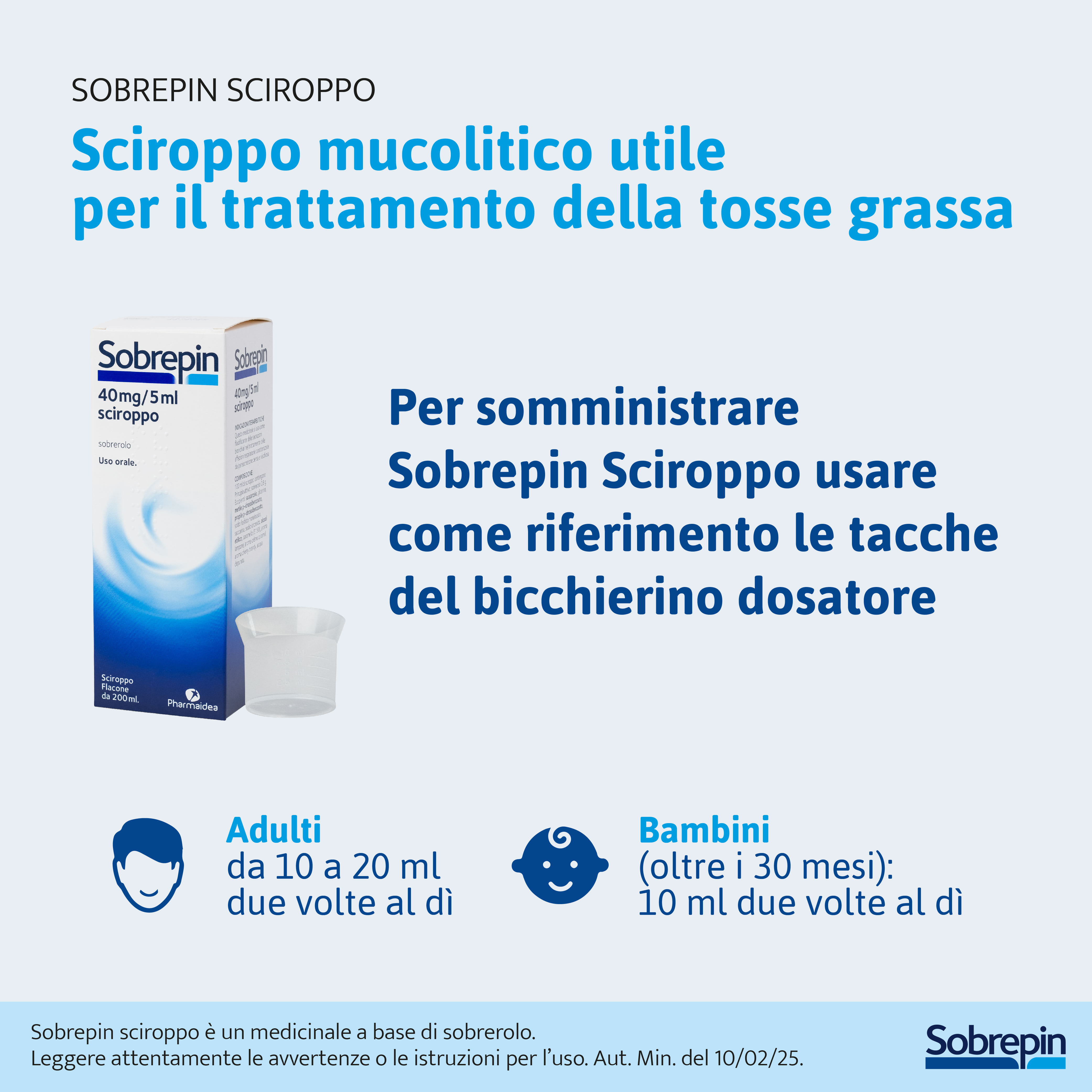 SOBREPIN sciroppo 200 ml 40 mg/5 ml