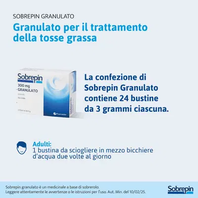 SOBREPIN 24 bustine granulari 300 mg SOBREPIN 24 bustine granulari 300 mg
